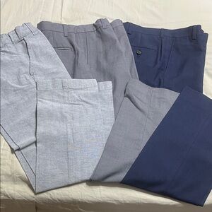 Boys Classic Dress Pants - Gray and Blue. Size 10 regular